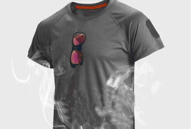 Men’s Quick-Dry Summer T-Shirt – O-Neck Lapel Pullover (M–4XL)